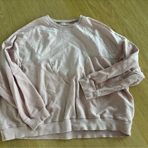 The Great. Blush Pink Western Sweatshirt